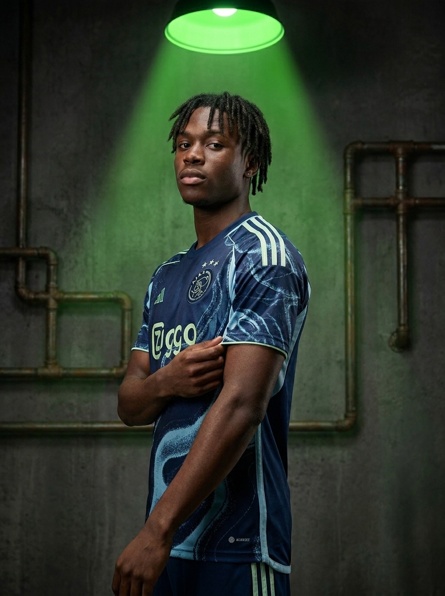 camisa do ajax azul