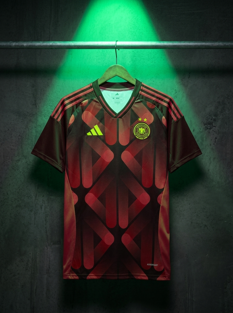 camisa preta e vermelha alemanha