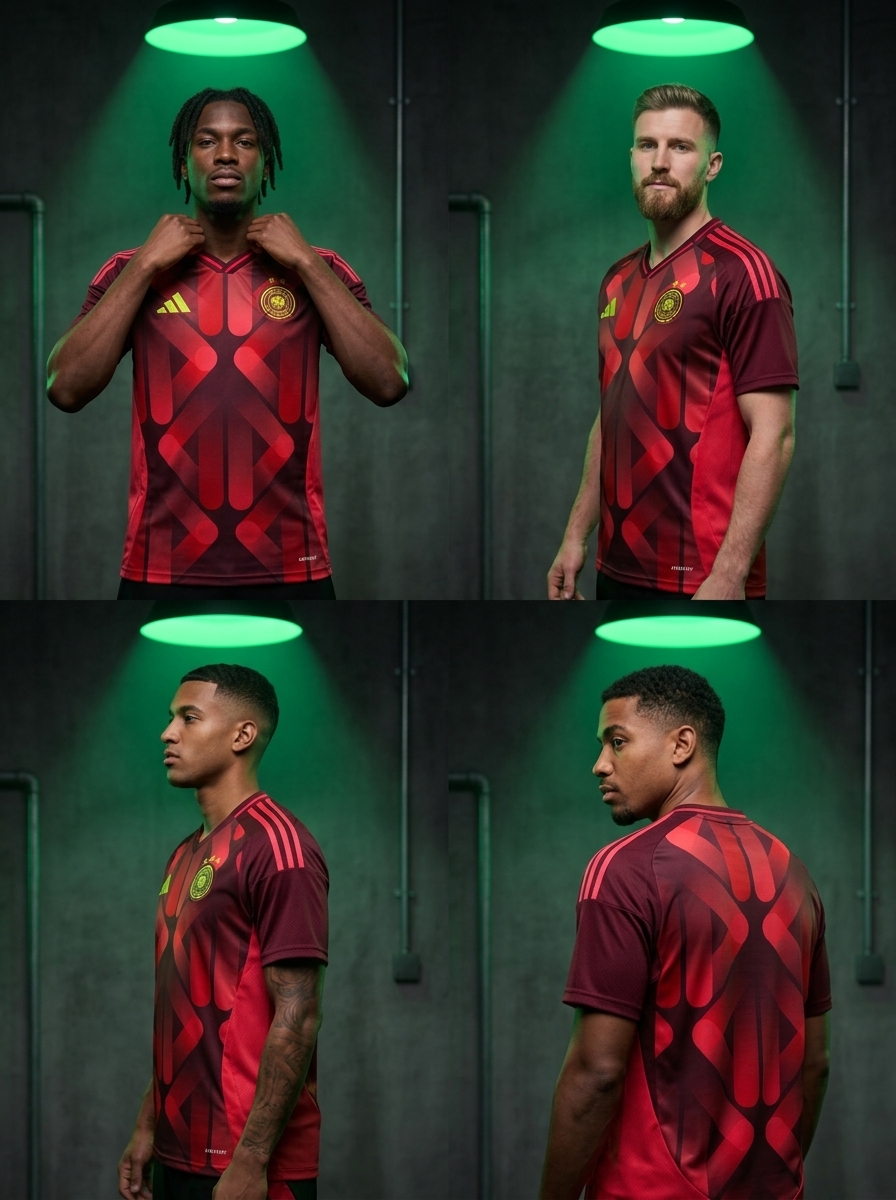 camisa alemanha preta e vermelha