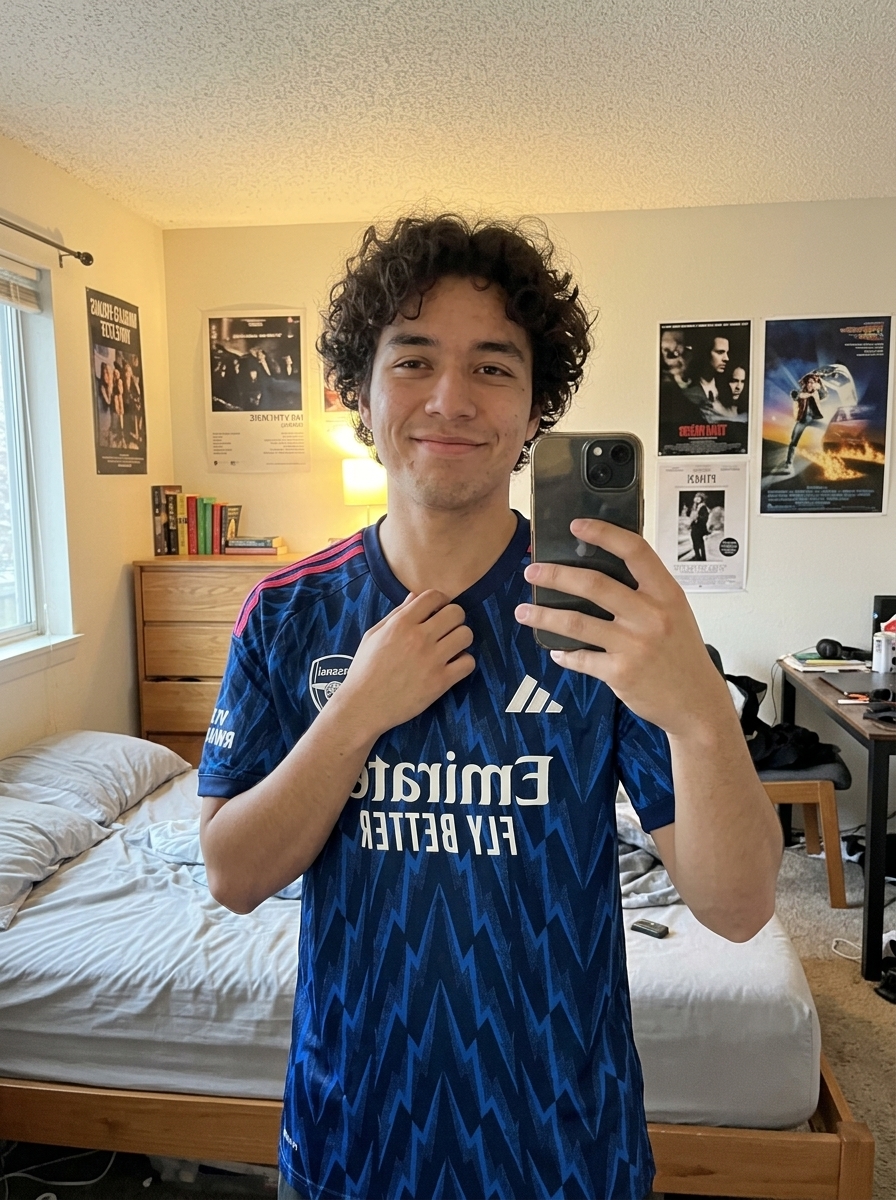 camisa arsenal azul - depoimento real de cliente 2