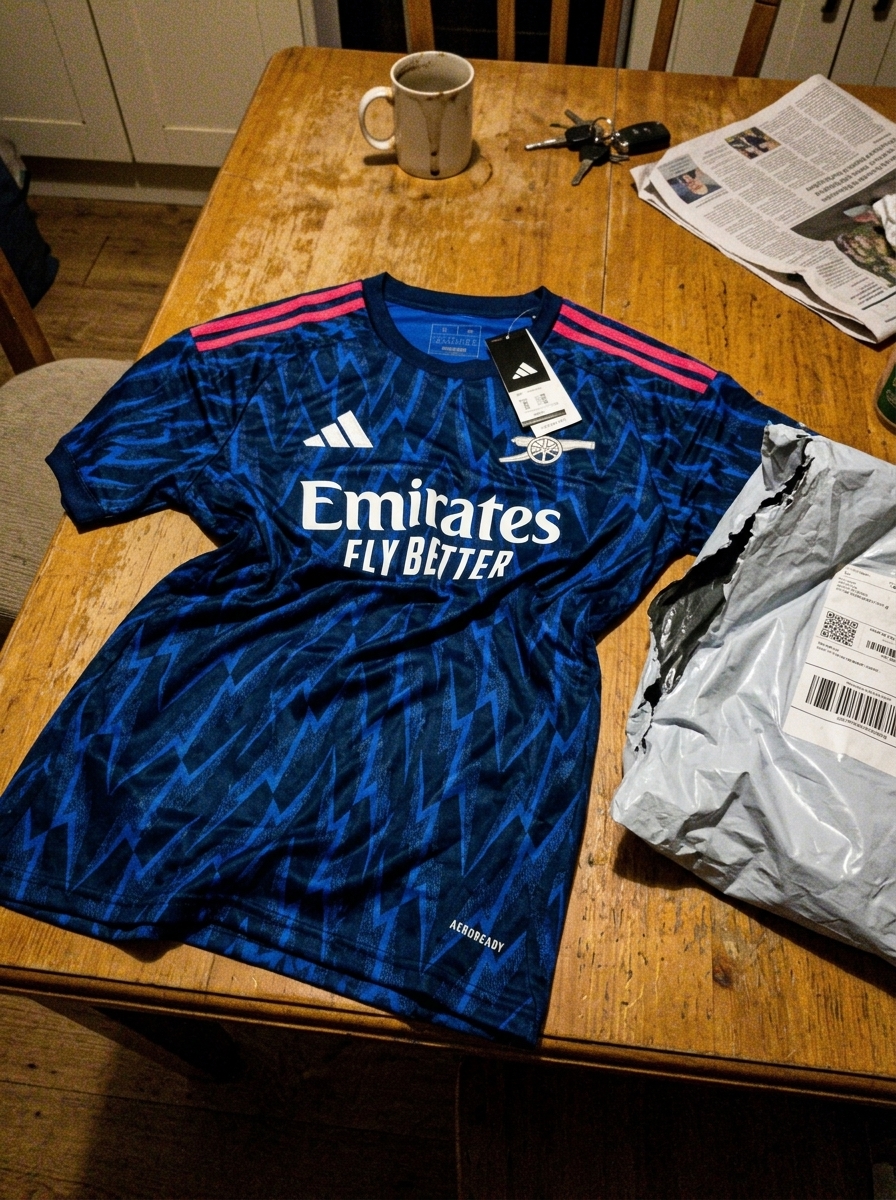 camisa arsenal azul - depoimento real de cliente 1