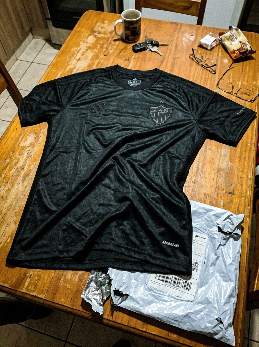 camisa atletico mineiro preta - depoimento real de cliente 2