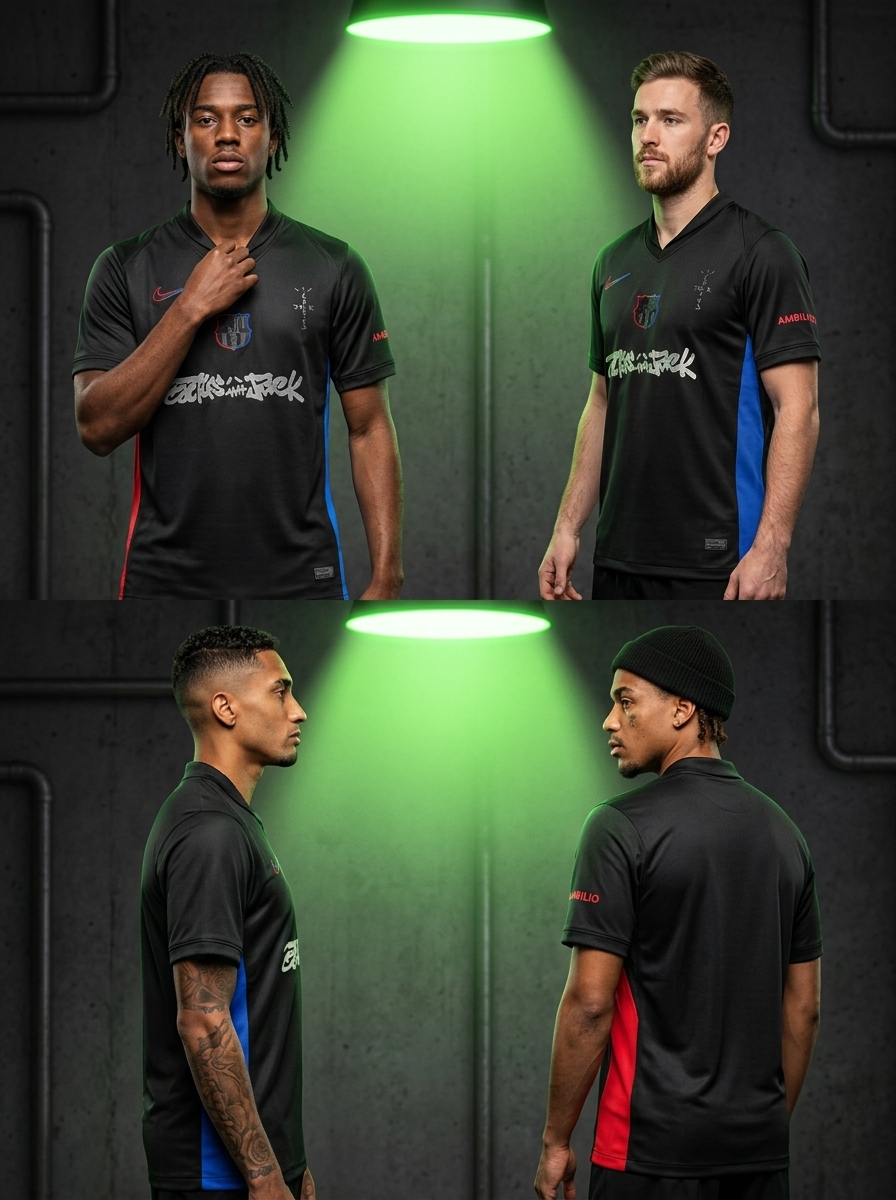 camisa preta barcelona 2025