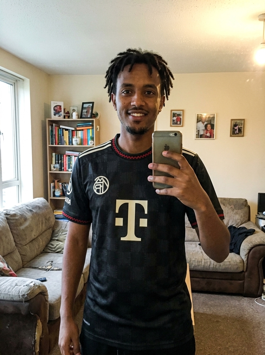 camisa bayern de munique preta - depoimento real de cliente 2