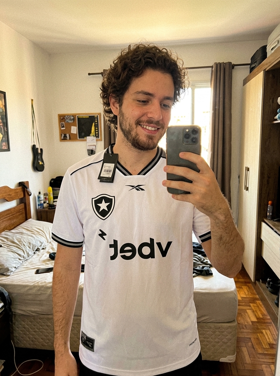 camisa botafogo branca 2025 - depoimento real de cliente 2