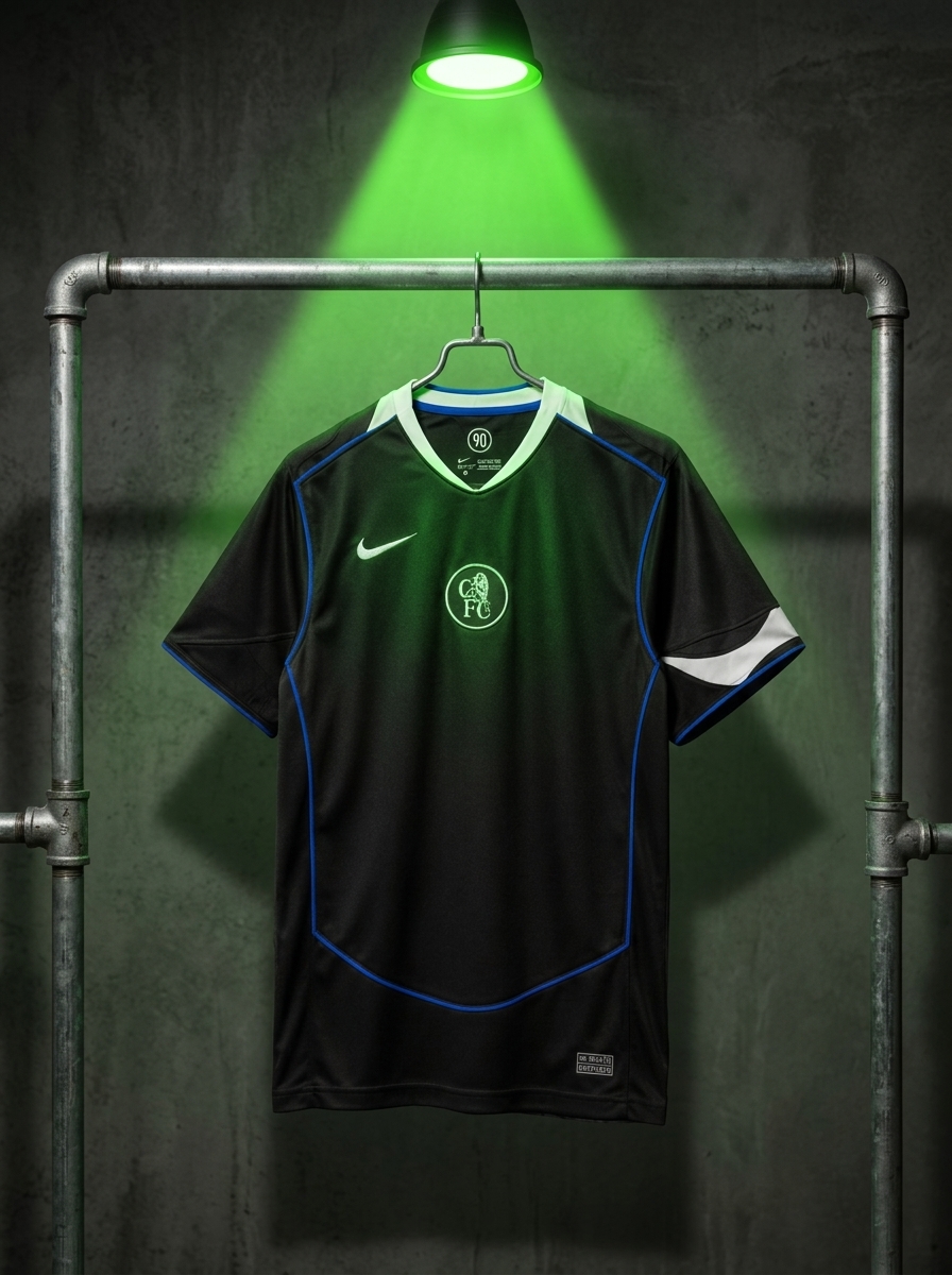 camisa chelsea 25/26 preta