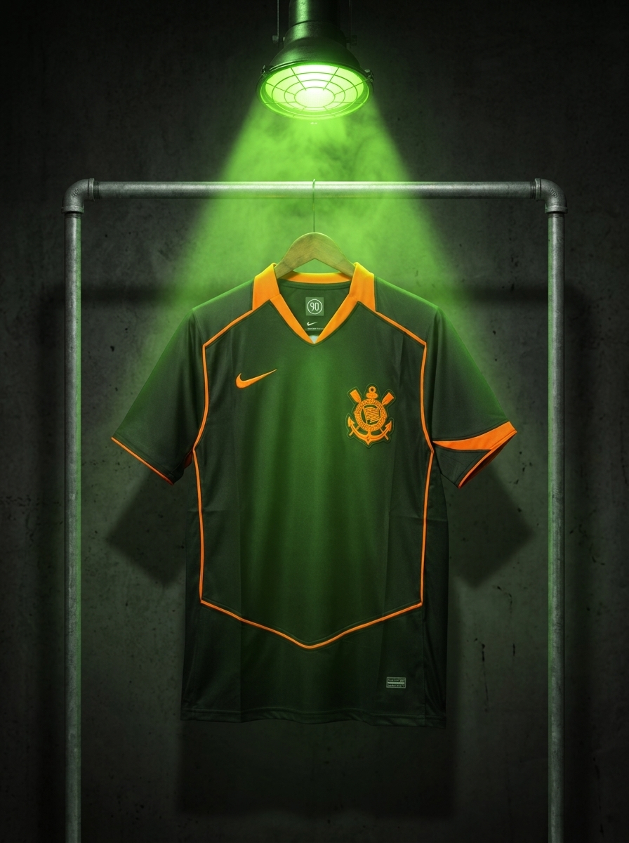 camisa corinthians preta e laranja