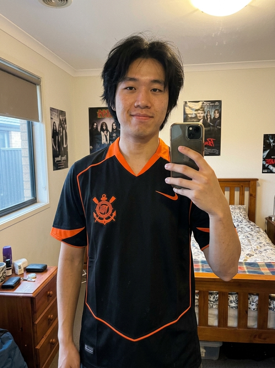camisa corinthians preta e laranja - depoimento real de cliente 3
