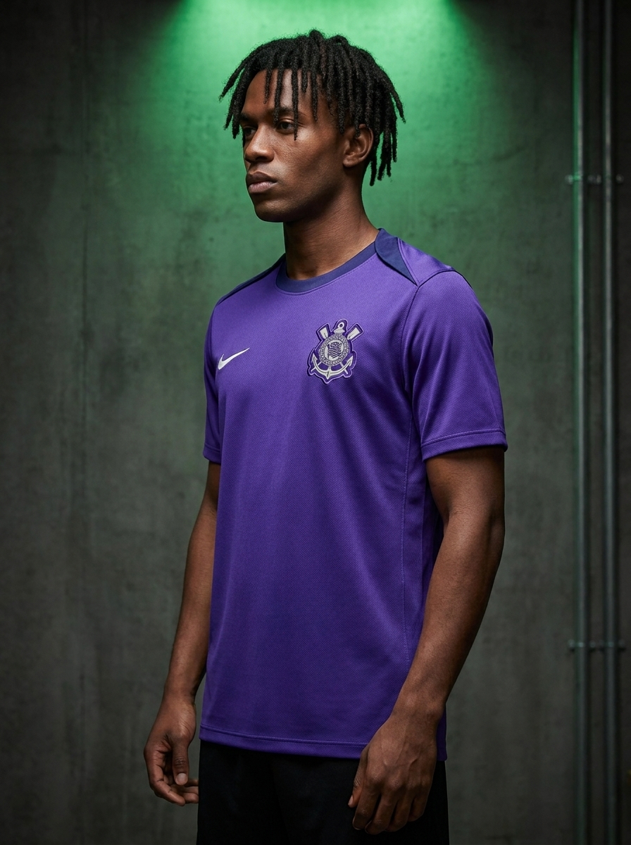 camisa roxa do corinthians