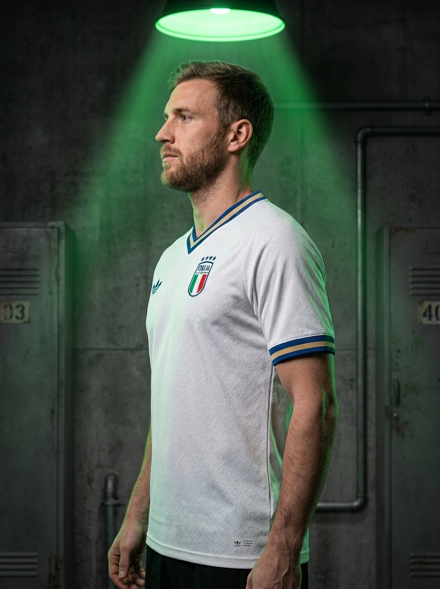 camisa da italia branca