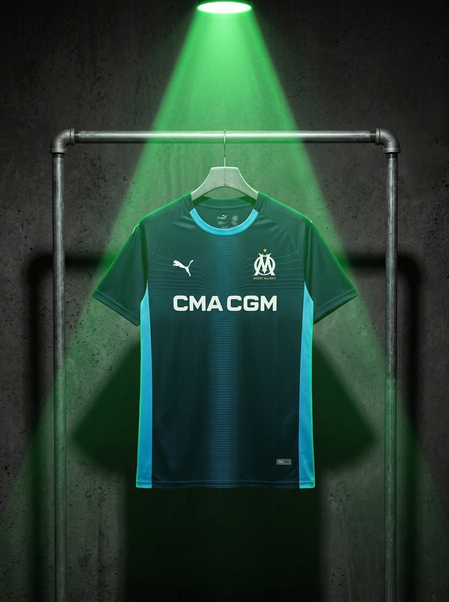 camisa olympique de marseille azul