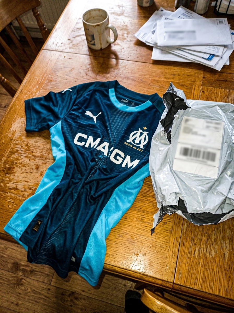 camisa olympique de marseille azul - depoimento real de cliente 2