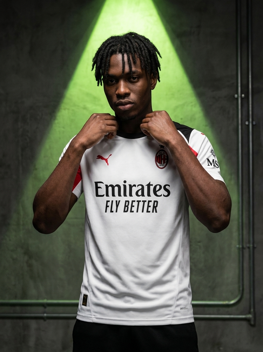 camisa branca do milan