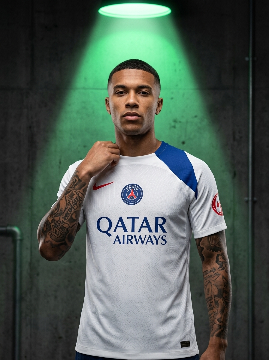 psg camisa branca
