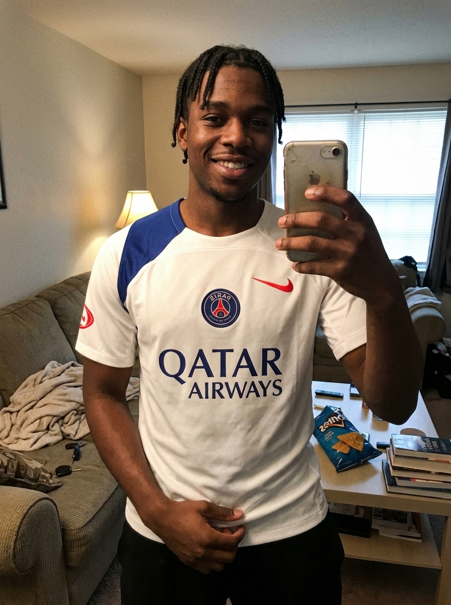 camisa branca psg 2025 - depoimento real de cliente 3