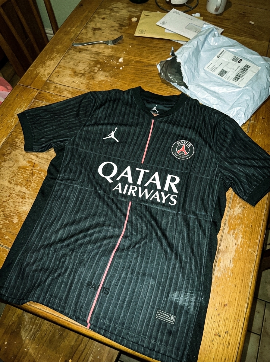 camisa psg preta - depoimento real de cliente 2