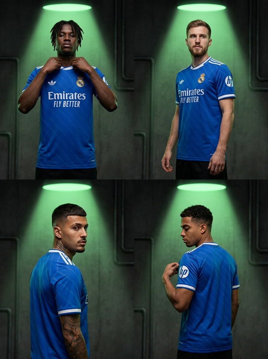 camisa do real madrid azul