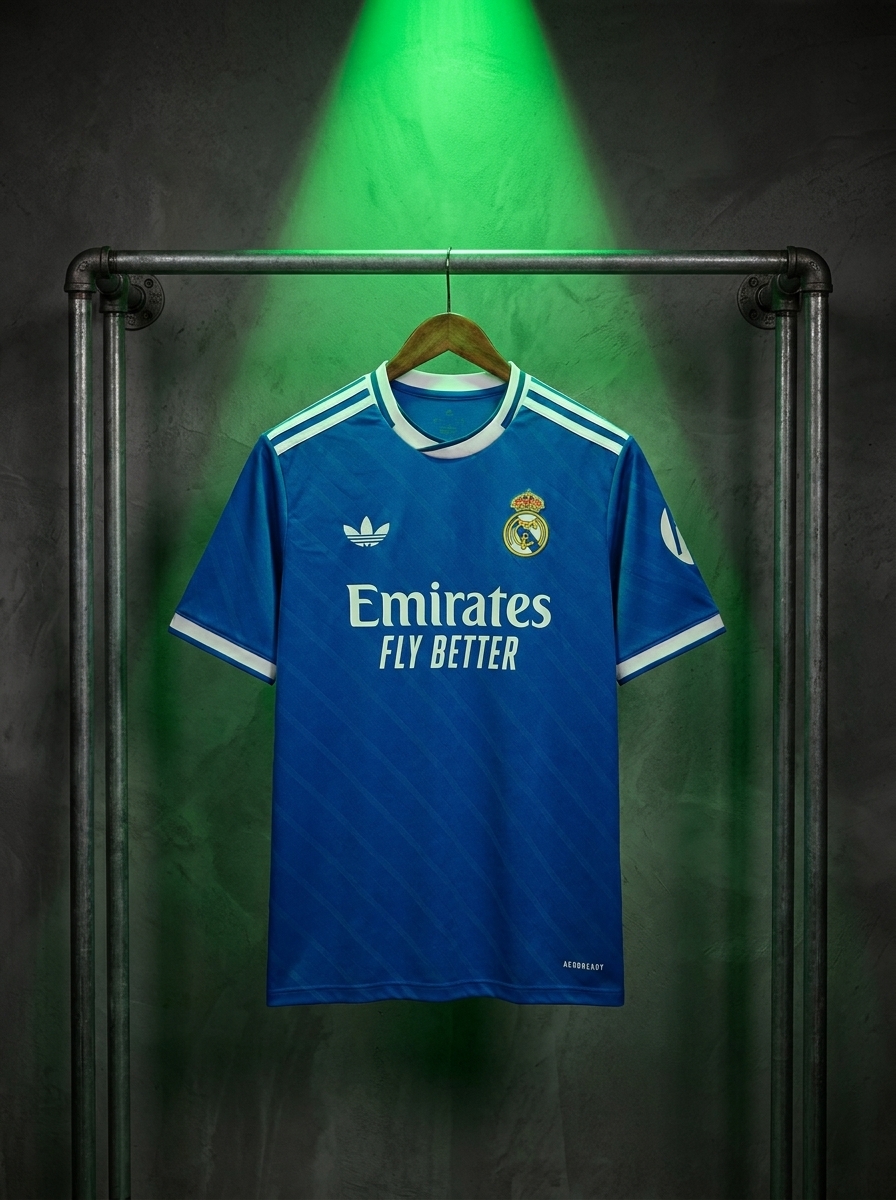 camisa real madrid azul 25/26
