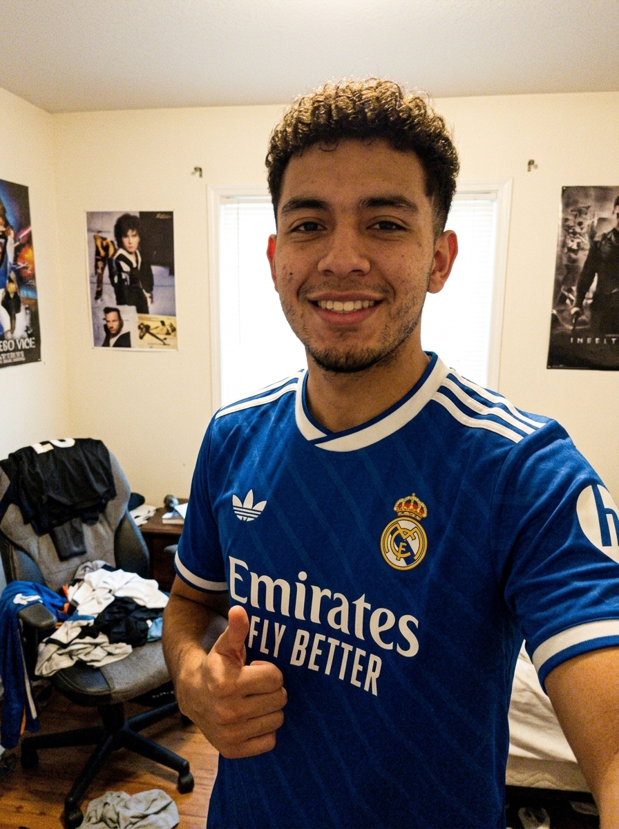 camisa real madrid azul 25/26 - depoimento real de cliente 1
