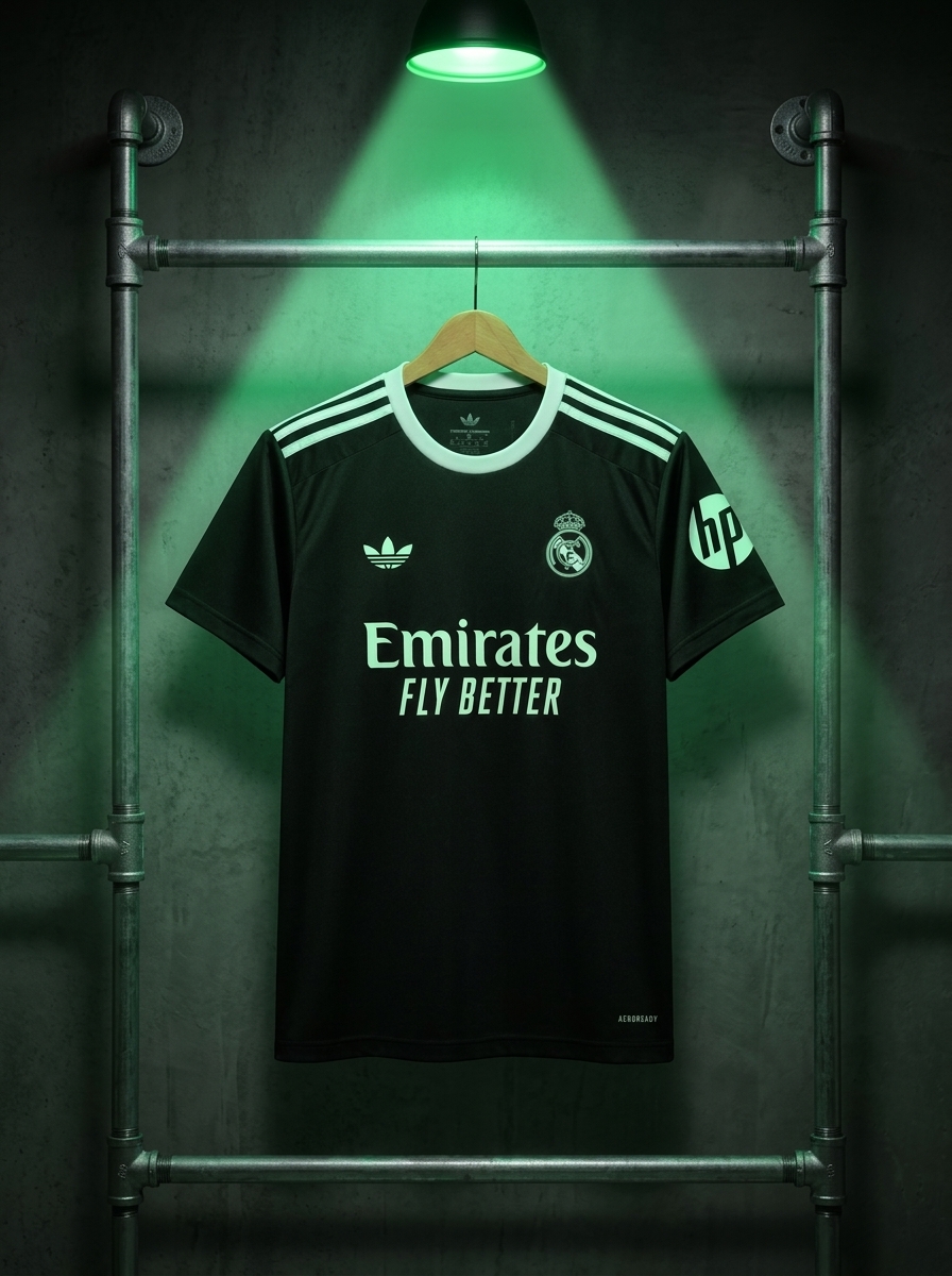 camisa preta real madrid