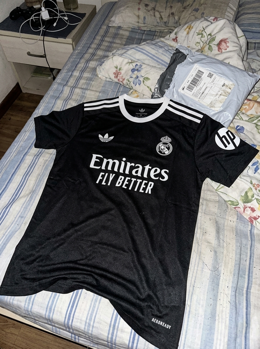 camisa preta real madrid - depoimento real de cliente 4
